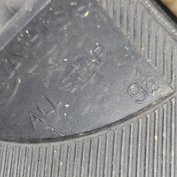 Men's Converse One Star Leather Black/Red - Picture 6 of 6